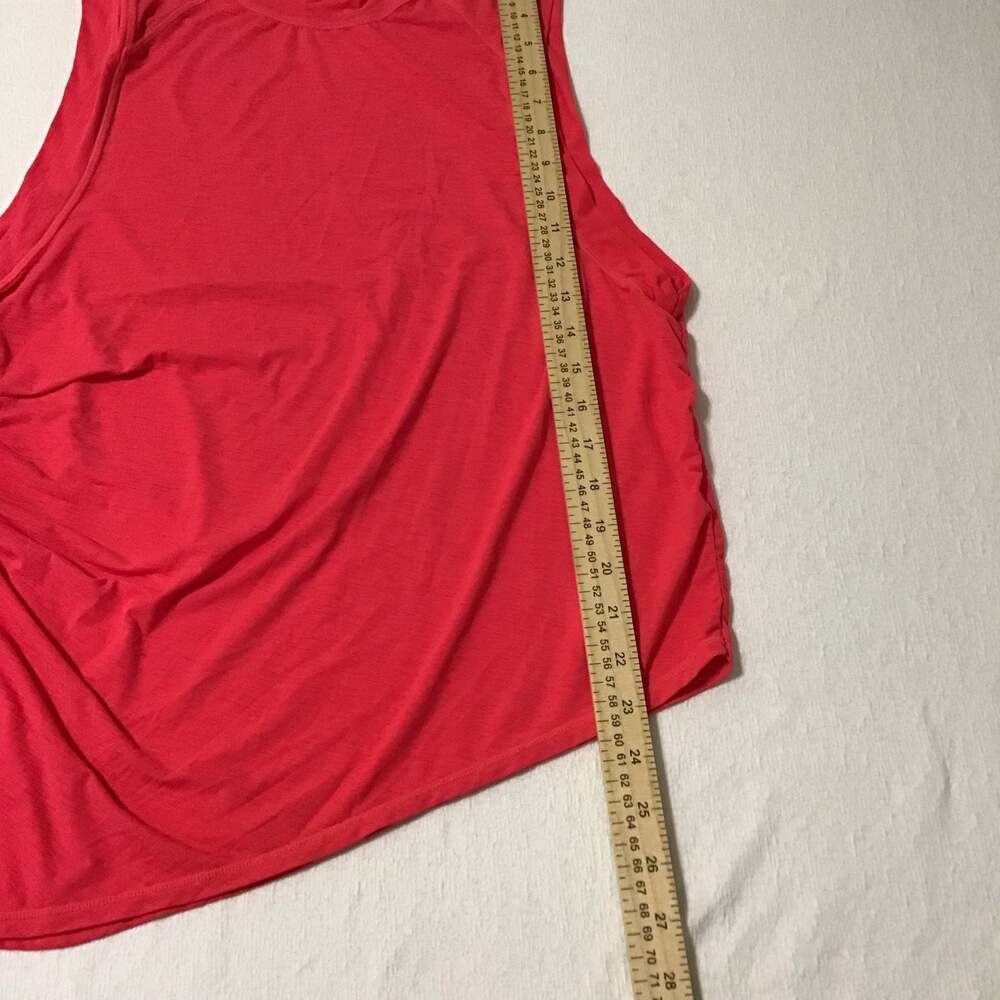 Free People Movement Tempo Tunic Ruched Side Tank Top Electric Sunset Size M - Picture 8 of 11